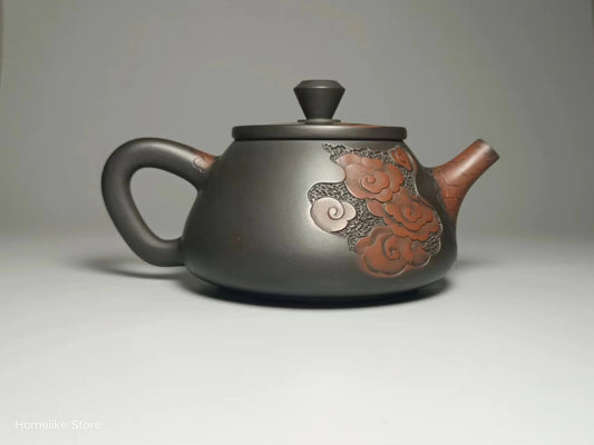 Jianshui Clay Pure Handmade  Carving Shipiao TeaPot(Not Yixing Zisha) Ceramic  Kung Fu Tea Set Drinkware Tea Ceremony