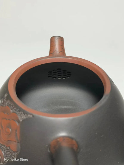Jianshui Clay Pure Handmade  Carving Shipiao TeaPot(Not Yixing Zisha) Ceramic  Kung Fu Tea Set Drinkware Tea Ceremony