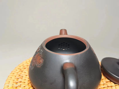 Jianshui Clay Pure Handmade  Carving Shipiao TeaPot(Not Yixing Zisha) Ceramic  Kung Fu Tea Set Drinkware Tea Ceremony