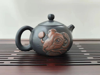 Jianshui Clay Pure Handmade Carving Xishi TeaPot(Not Yixing Zisha) Ceramic  Kung Fu Tea Set Drinkware Tea Ceremony
