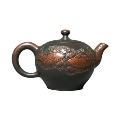 Jianshui Clay Pure Handmade Lotus Carving Longdan TeaPot(Not Yixing Zisha) Ceramic  Kung Fu Tea Set Drinkware Tea Ceremony