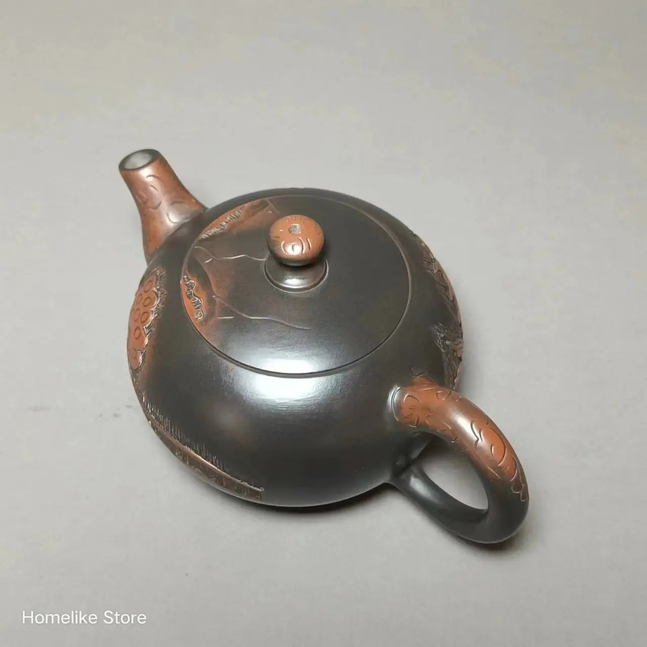 Jianshui Clay Pure Handmade Lotus Carving Longdan TeaPot(Not Yixing Zisha) Ceramic  Kung Fu Tea Set Drinkware Tea Ceremony