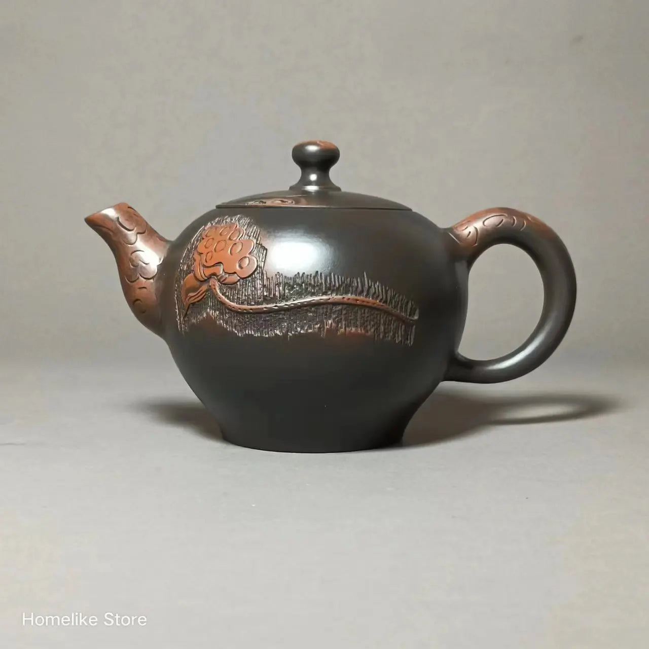Jianshui Clay Pure Handmade Lotus Carving Longdan TeaPot(Not Yixing Zisha) Ceramic  Kung Fu Tea Set Drinkware Tea Ceremony