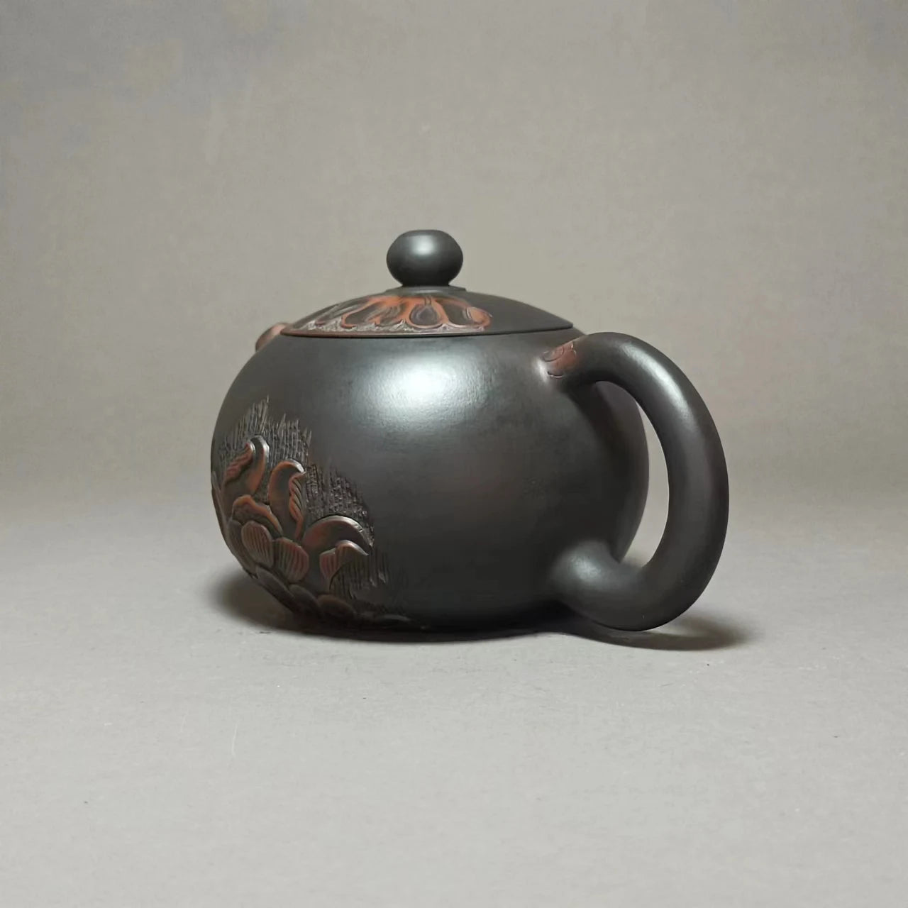 Jianshui Clay Pure Handmade Lotus Carving TeaPot(Not Yixing Zisha) Ceramic  Kung Fu Tea Set Drinkware Tea Ceremony