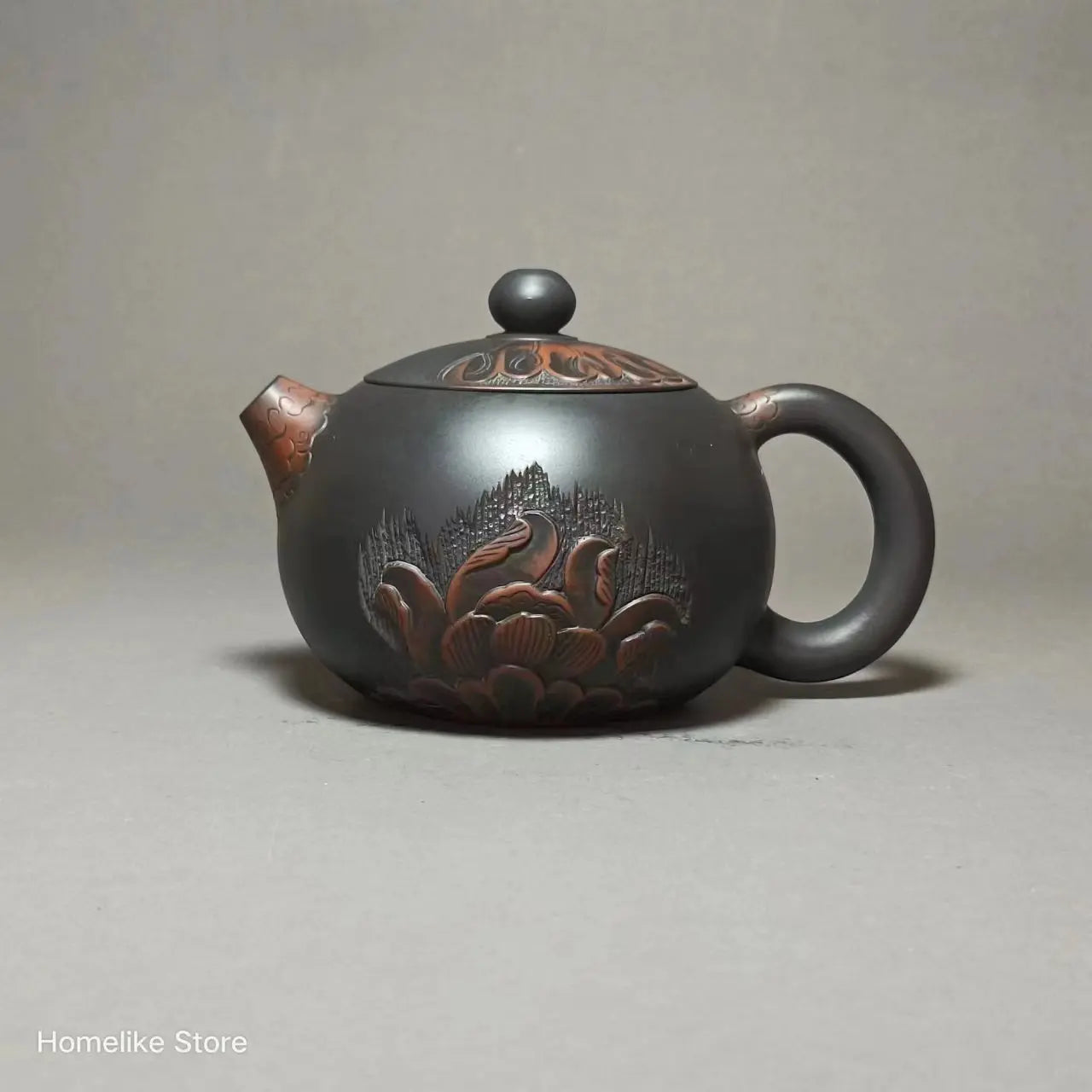 Jianshui Clay Pure Handmade Lotus Carving TeaPot(Not Yixing Zisha) Ceramic  Kung Fu Tea Set Drinkware Tea Ceremony