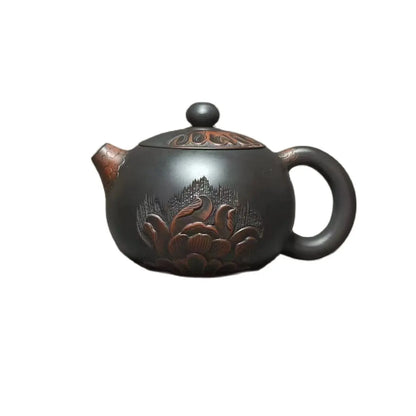 Jianshui Clay Pure Handmade Lotus Carving TeaPot(Not Yixing Zisha) Ceramic  Kung Fu Tea Set Drinkware Tea Ceremony