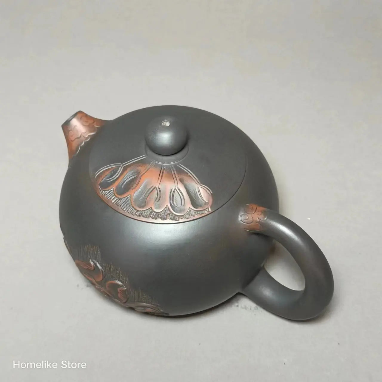 Jianshui Clay Pure Handmade Lotus Carving TeaPot(Not Yixing Zisha) Ceramic  Kung Fu Tea Set Drinkware Tea Ceremony