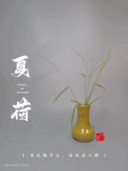 Jianshui Hand-painted Zen Small Vase Tea Pet Friend Teaset Ceremony Tea Accessories Kung Fu Cha Tea