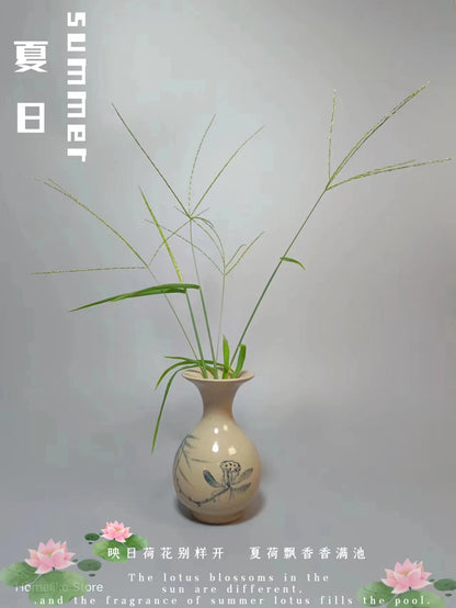 Jianshui Hand-painted Zen Small Vase Tea Pet Friend Teaset Ceremony Tea Accessories Kung Fu Cha Tea