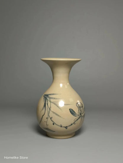 Jianshui Hand-painted Zen Small Vase Tea Pet Friend Teaset Ceremony Tea Accessories Kung Fu Cha Tea