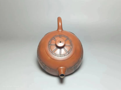 Jianshui Handmade Full Carving Banyue Lotus Zen filling Tea Pot(Not Yixing Zisha) Kung Fu Tea Set Drinkware Tea Ceremony