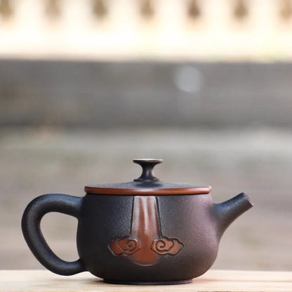Jianshui Handmade Full Carving Hanwa filling Tea Pot(Not Yixing Zisha) Kung Fu Tea Set Drinkware Tea Ceremony