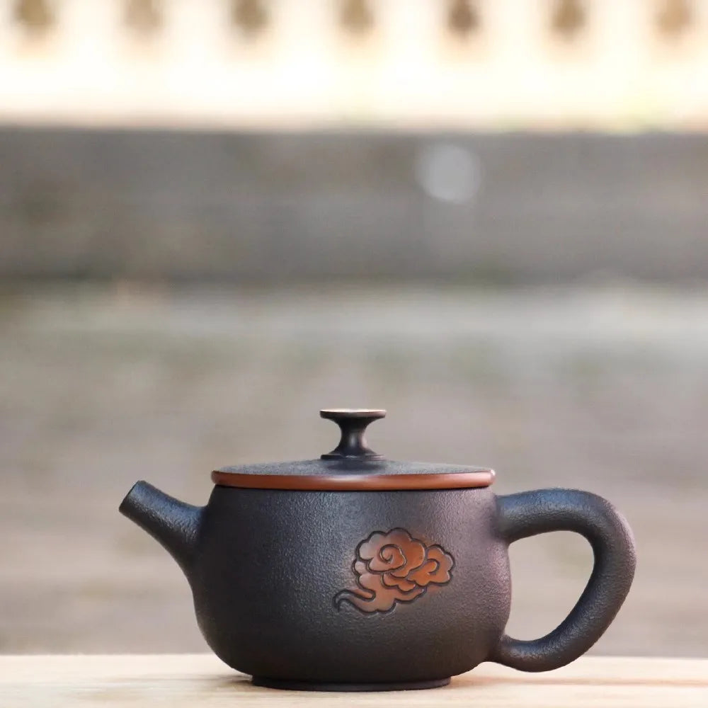 Jianshui Handmade Full Carving Hanwa filling Tea Pot(Not Yixing Zisha) Kung Fu Tea Set Drinkware Tea Ceremony