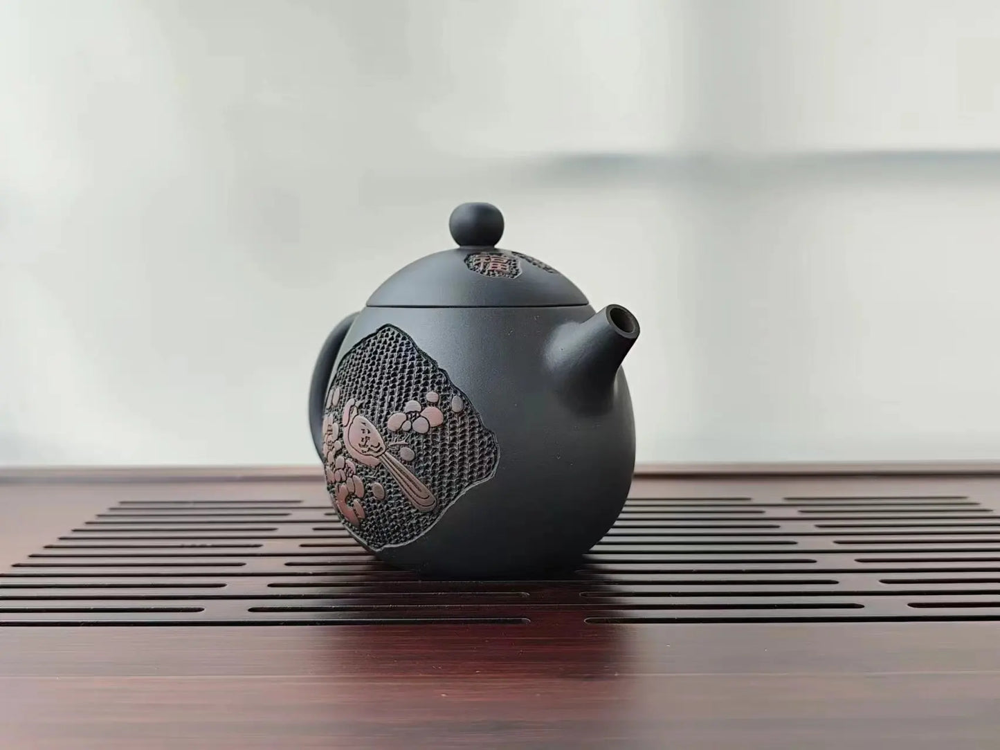 Jianshui Handmade Full Carving Longdan filling Tea Pot(Not Yixing Zisha) Kung Fu Tea Set Drinkware Tea Ceremony