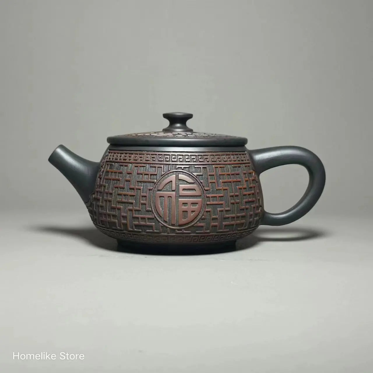 Jianshui Handmade Full Carving Shipiao filling Tea Pot(Not Yixing Zisha) Kung Fu Tea Set Drinkware Tea Ceremony