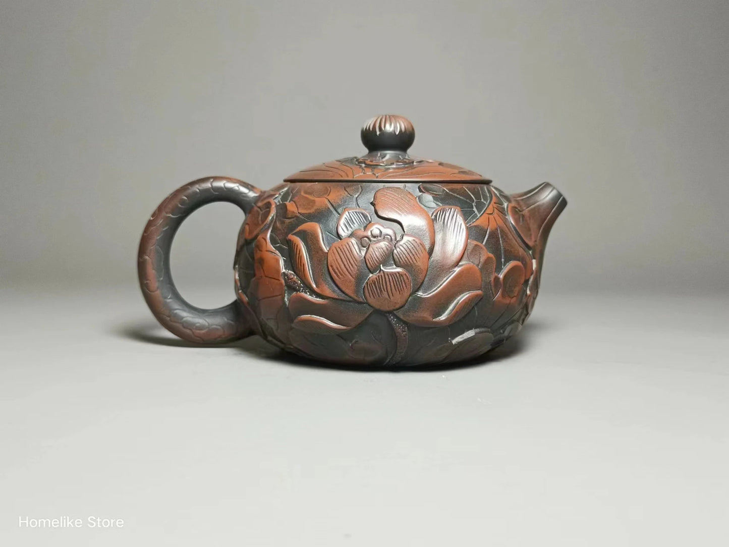 Jianshui Handmade Full Carving Xishi filling Tea Pot(Not Yixing Zisha) Kung Fu Tea Set Drinkware Tea Ceremony