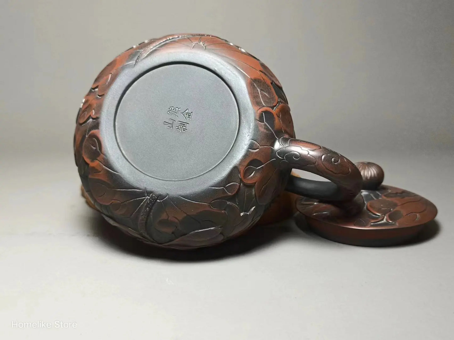 Jianshui Handmade Full Carving Xishi filling Tea Pot(Not Yixing Zisha) Kung Fu Tea Set Drinkware Tea Ceremony
