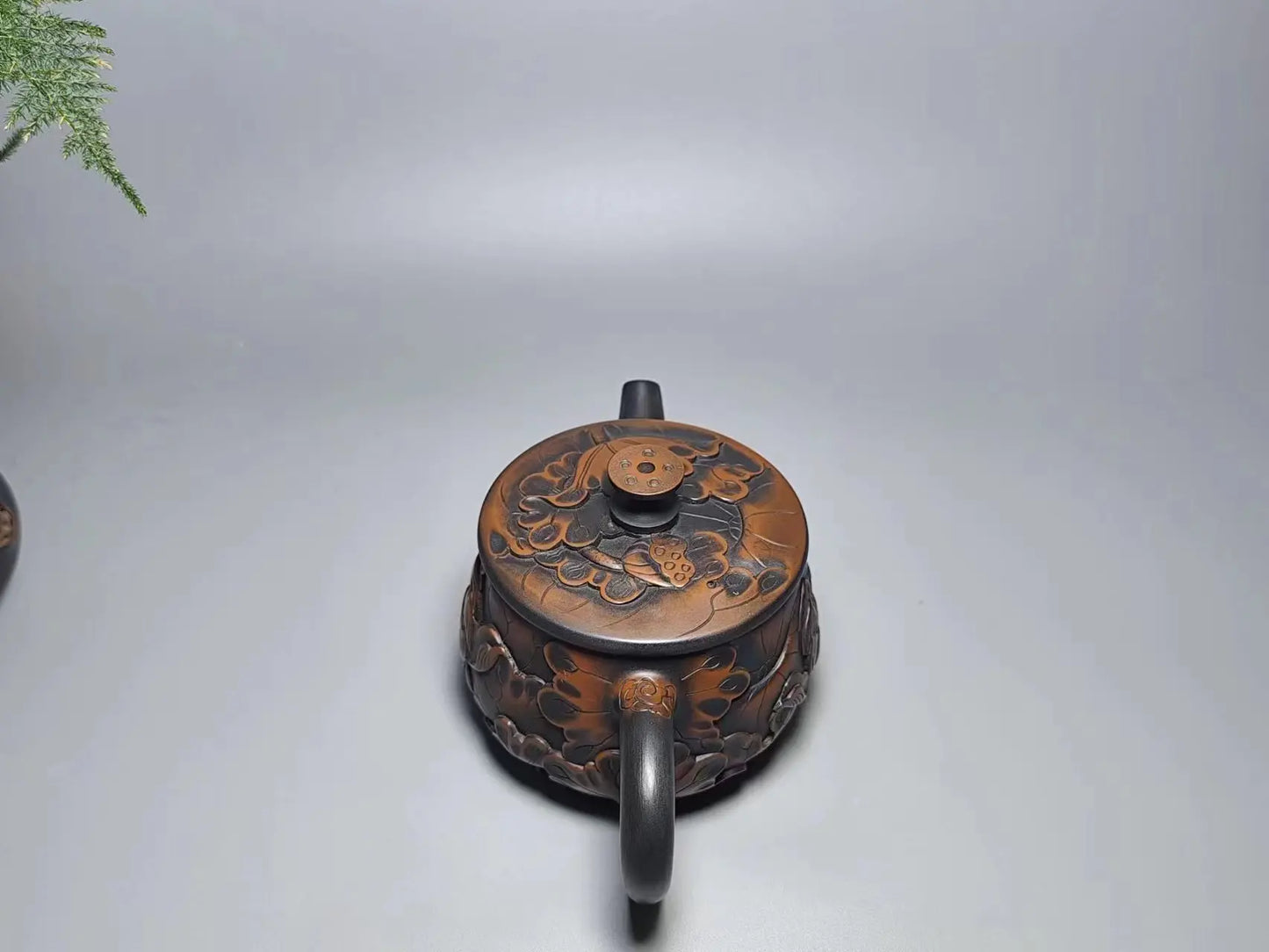 Jianshui Handmade Lotus Carving Big Mouth Shipiao filling Tea Pot(Not Yixing Zisha) Kung Fu Tea Set Drinkware Tea Ceremony