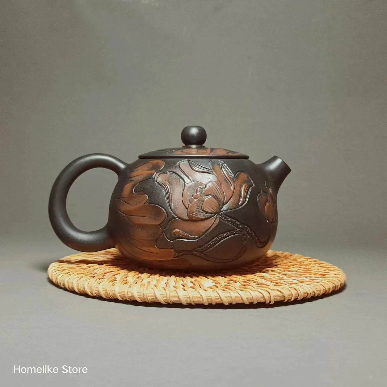 Jianshui Handmade Lotus Carving(Not Yixing Zisha Ceramic  Kung Fu Tea Set Drinkware Tea Ceremony