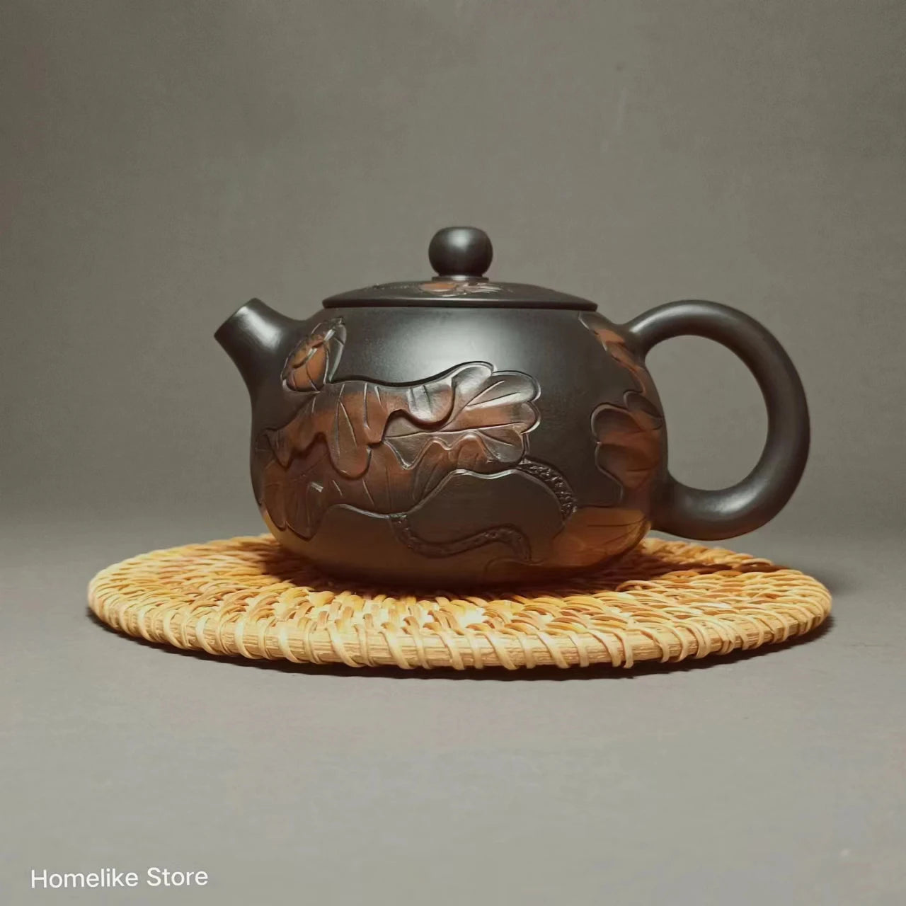 Jianshui Handmade Lotus Carving(Not Yixing Zisha Ceramic  Kung Fu Tea Set Drinkware Tea Ceremony
