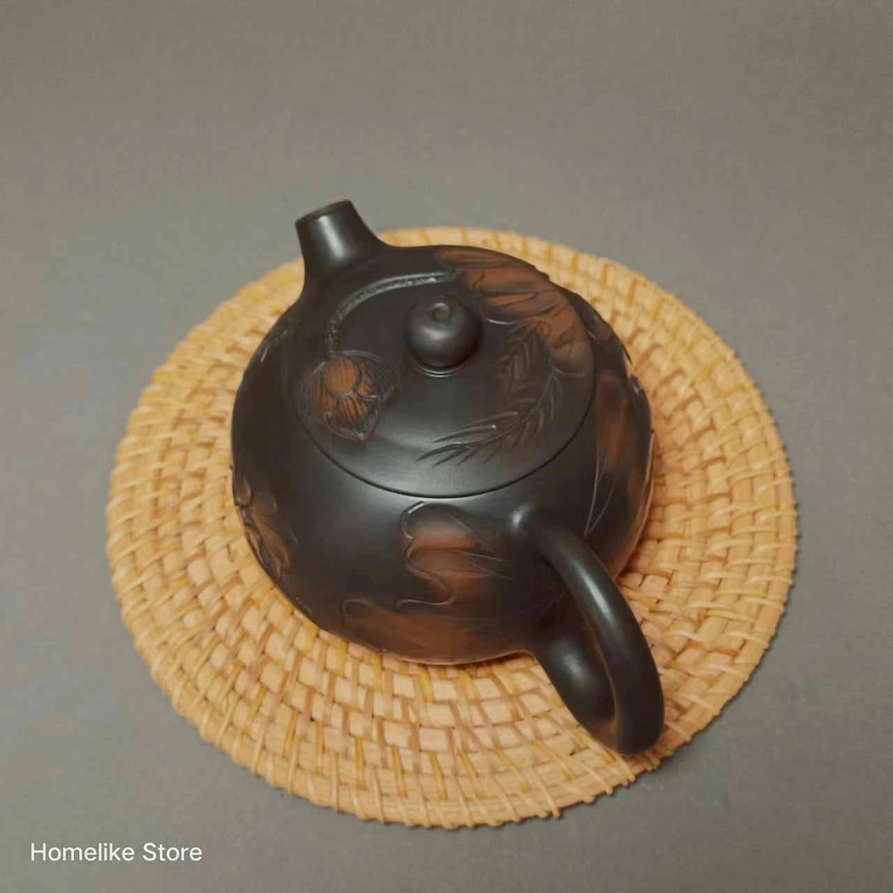 Jianshui Handmade Lotus Carving(Not Yixing Zisha Ceramic  Kung Fu Tea Set Drinkware Tea Ceremony
