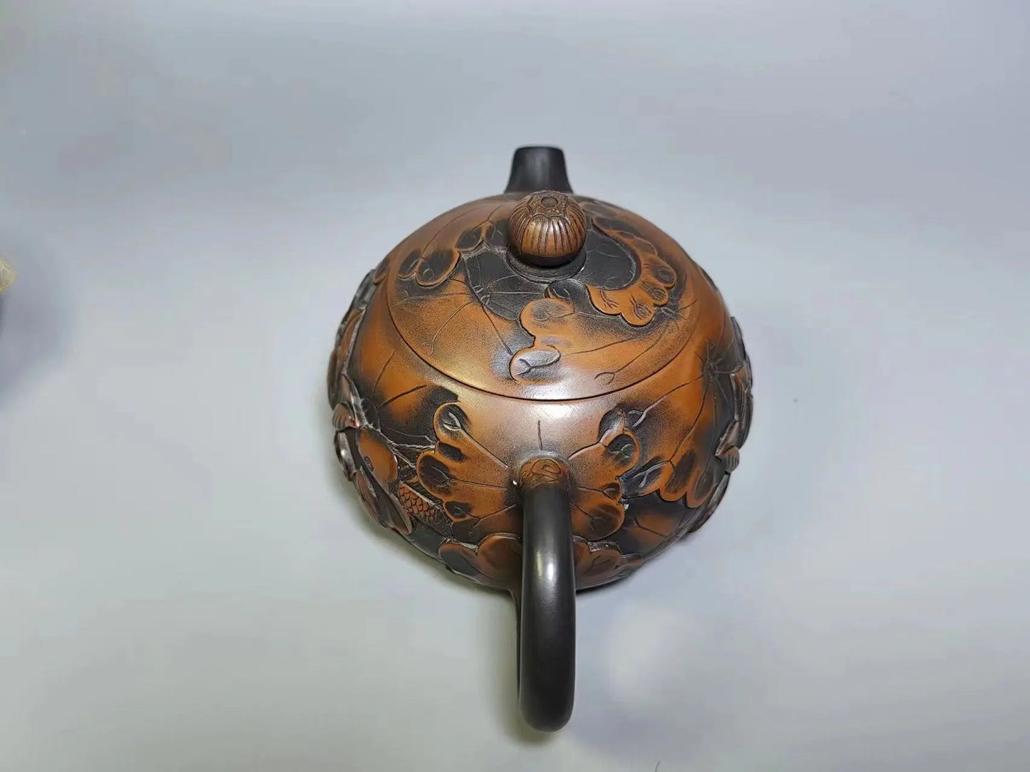 Jianshui Handmade Lotus Carving Xishi filling Tea Pot(Not Yixing Zisha) Kung Fu Tea Set Drinkware Tea Ceremony