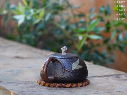 Jianshui Handmade Master Carving Xishi filling Tea Pot(Not Yixing Zisha) Kung Fu Tea Set Drinkware Tea Ceremony