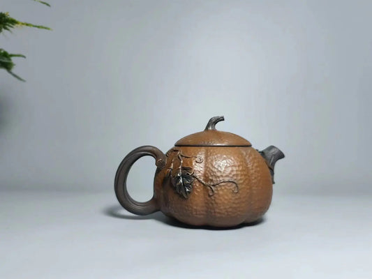 Jianshui Master Handmade Hammered  Pumpkin  Teapot (Not Yixing Zisha)  Ceramic  Kung Fu Tea Set Drinkware Tea Ceremony