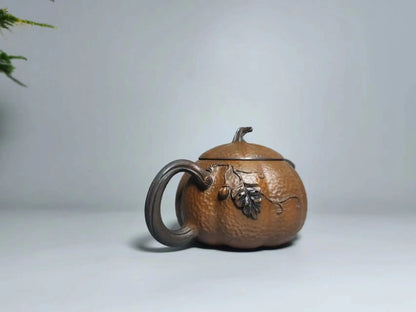 Jianshui Master Handmade Hammered  Pumpkin  Teapot (Not Yixing Zisha)  Ceramic  Kung Fu Tea Set Drinkware Tea Ceremony
