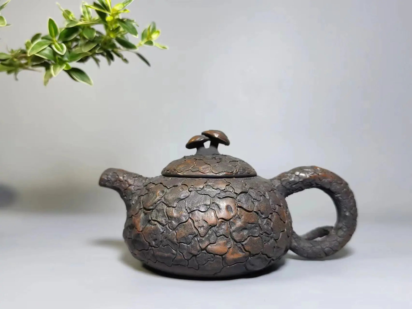 Jianshui Master Ma Lin Handmade Hammered Linzhi Teapot (Not Yixing Zisha)  Ceramic  Kung Fu Tea Set Drinkware Tea Ceremony