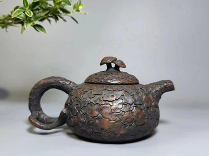 Jianshui Master Ma Lin Handmade Hammered Linzhi Teapot (Not Yixing Zisha)  Ceramic  Kung Fu Tea Set Drinkware Tea Ceremony