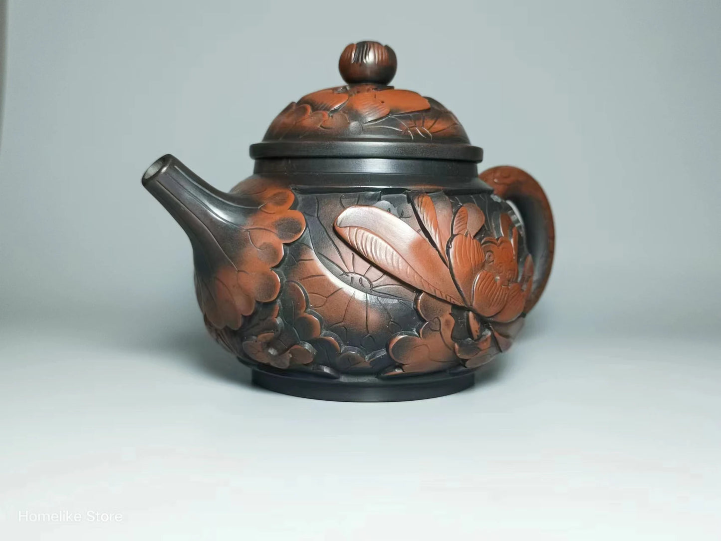 Jianshui Pure Handmade Master Lotus Full  Carving Tea Pot(Not Yixing Zisha) Ceramic  Kung Fu Tea Set Drinkware Tea Ceremony