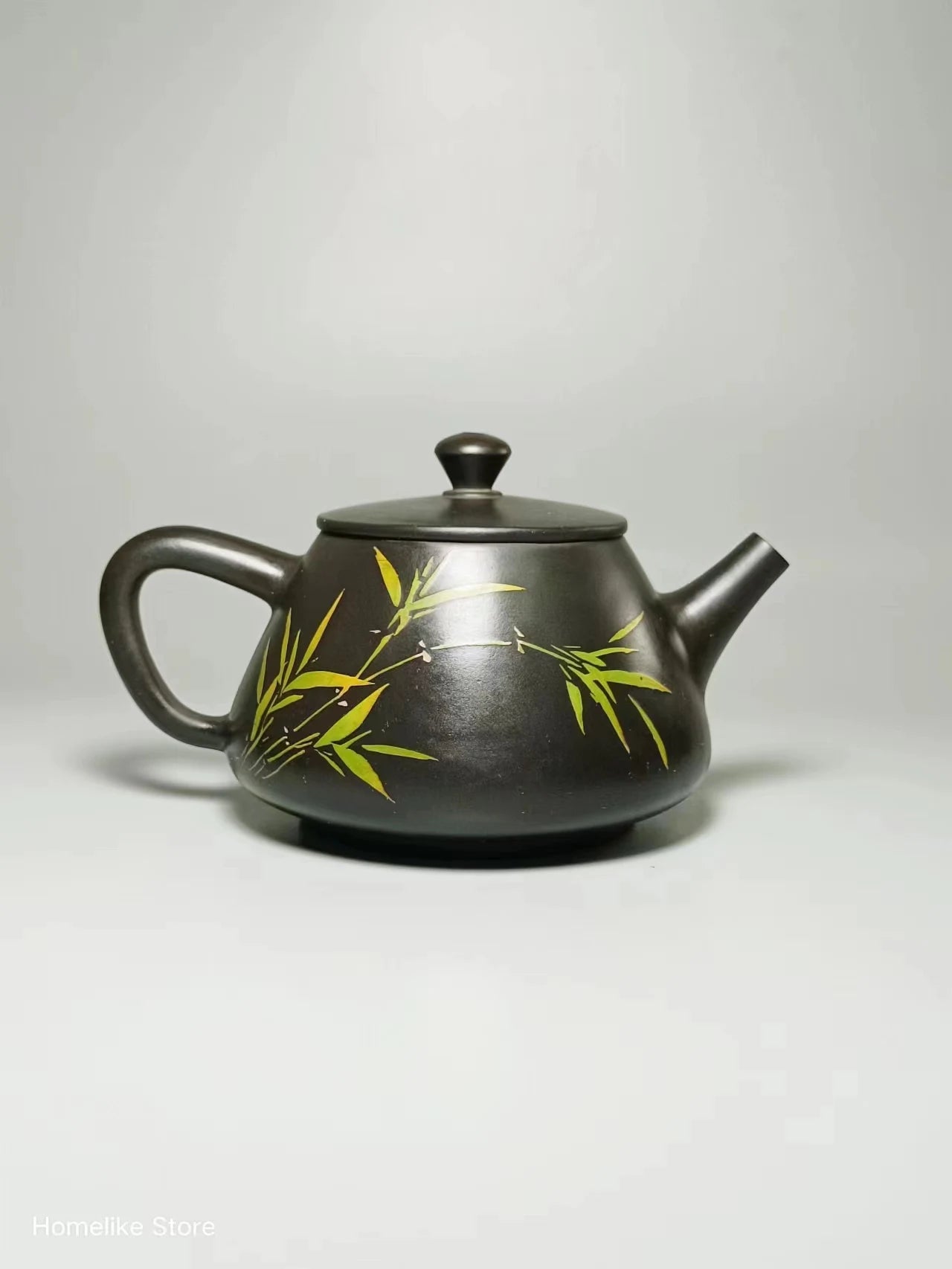 Jianshui Purple Clay Handmade Bamboo Color filling Tea Pot(Not Yixing Zisha) Kung Fu Tea Set Drinkware Tea Ceremony