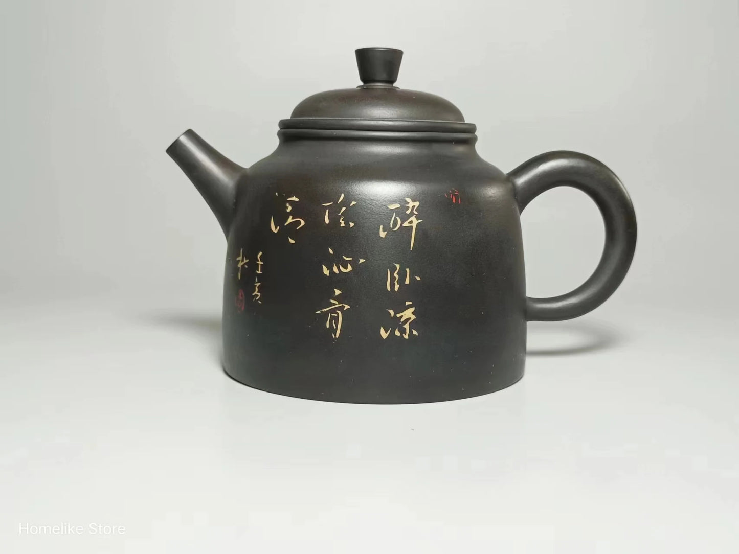 Jianshui Purple Clay Handmade Bamboo Color filling Tea Pot(Not Yixing Zisha) Kung Fu Tea Set Drinkware Tea Ceremony