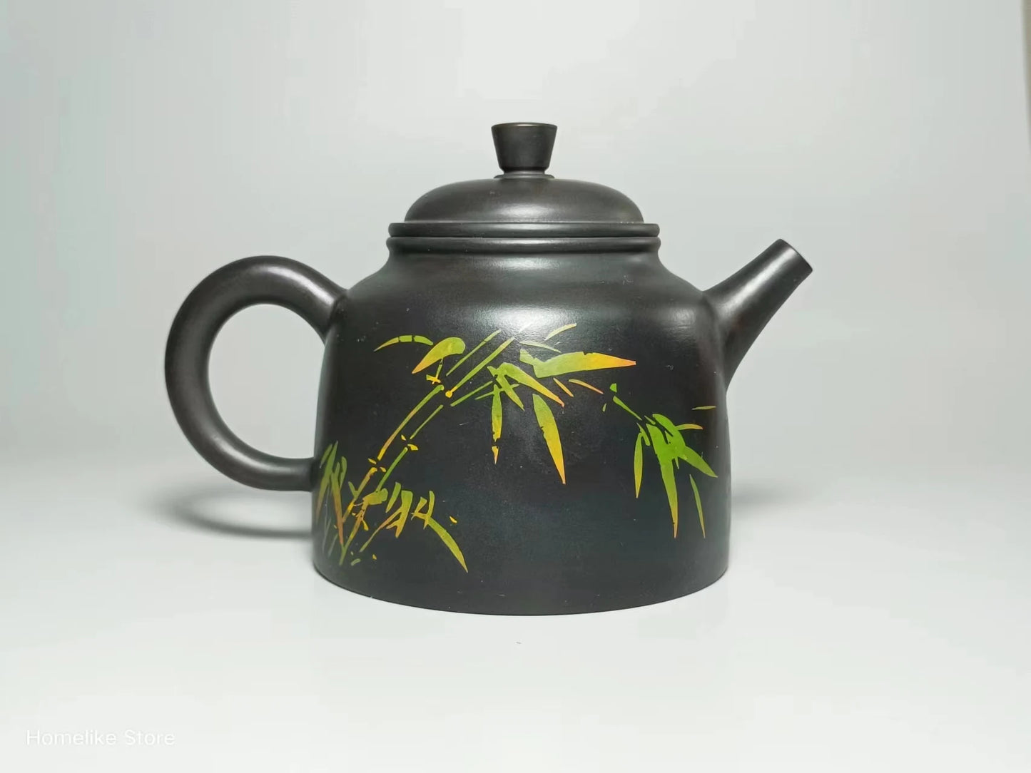 Jianshui Purple Clay Handmade Bamboo Color filling Tea Pot(Not Yixing Zisha) Kung Fu Tea Set Drinkware Tea Ceremony