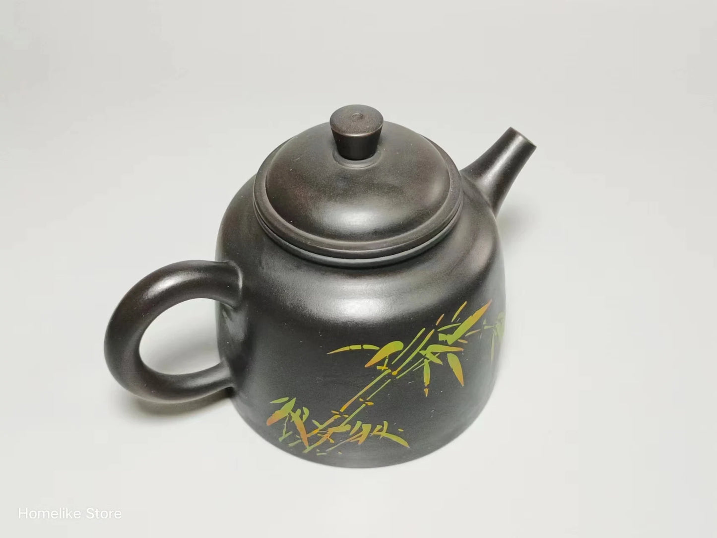 Jianshui Purple Clay Handmade Bamboo Color filling Tea Pot(Not Yixing Zisha) Kung Fu Tea Set Drinkware Tea Ceremony