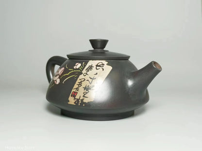 Jianshui Purple Clay Handmade Color filling Tea Pot(Not Yixing Zisha) Kung Fu Tea Set Drinkware Tea Ceremony