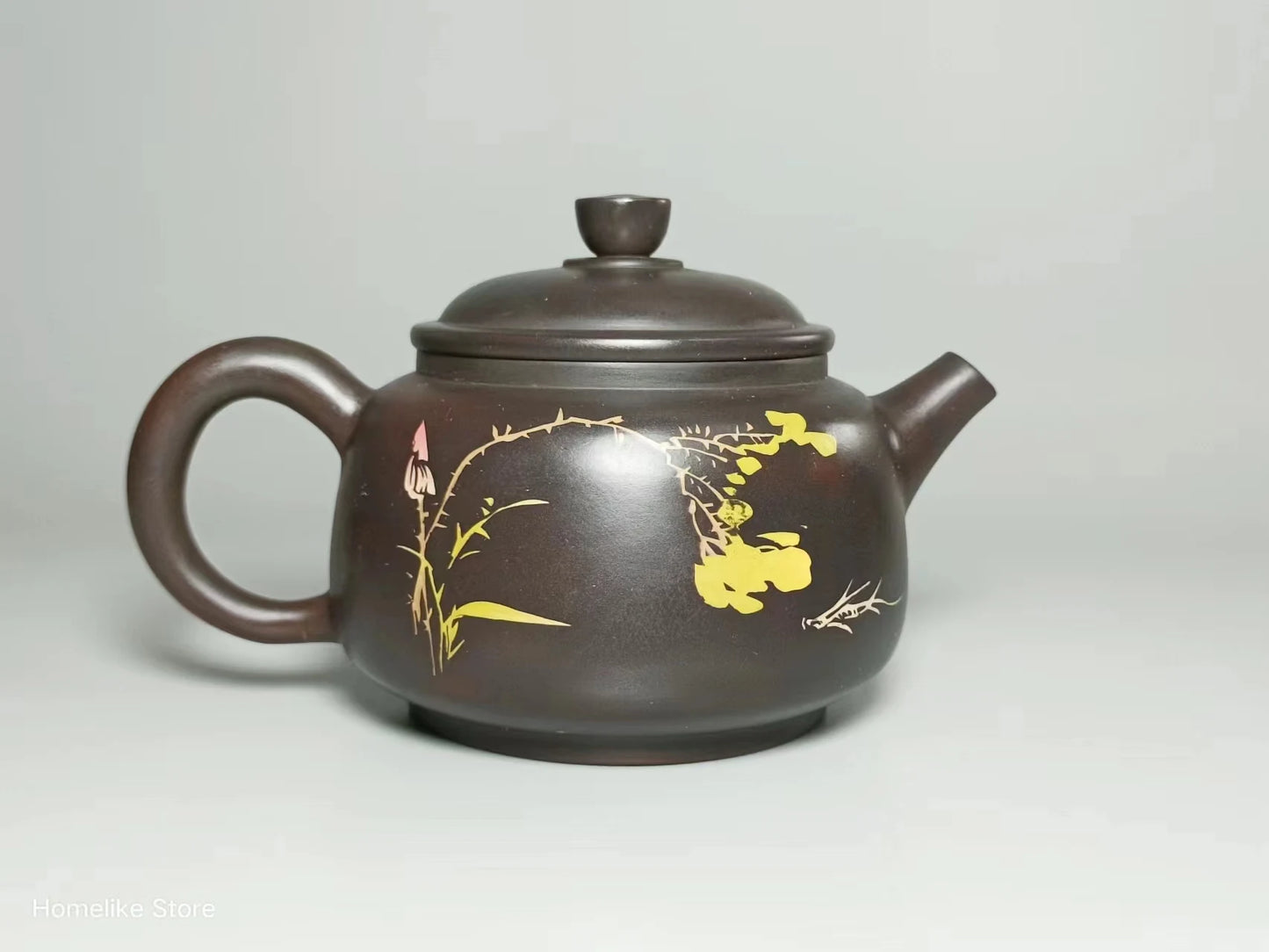 Jianshui Purple Clay Handmade Color filling Tea Pot(Not Yixing Zisha) Kung Fu Tea Set Drinkware Tea Ceremony