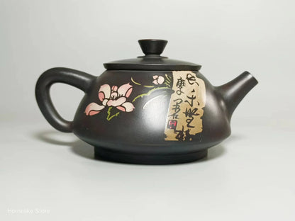 Jianshui Purple Clay Handmade Color filling Tea Pot(Not Yixing Zisha) Kung Fu Tea Set Drinkware Tea Ceremony