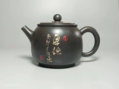 Jianshui Purple Clay Handmade Color filling Tea Pot(Not Yixing Zisha) Kung Fu Tea Set Drinkware Tea Ceremony
