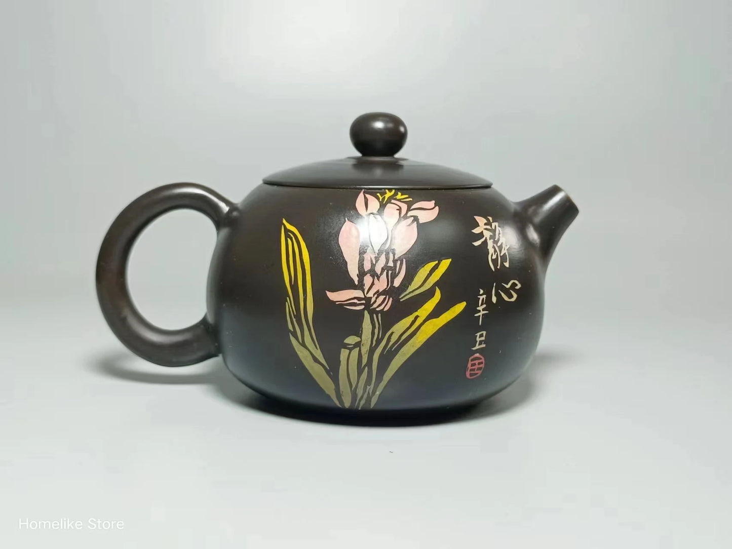 Jianshui Purple Clay Handmade Longdan Color filling Tea Pot(Not Yixing Zisha) Kung Fu Tea Set Drinkware Tea Ceremony