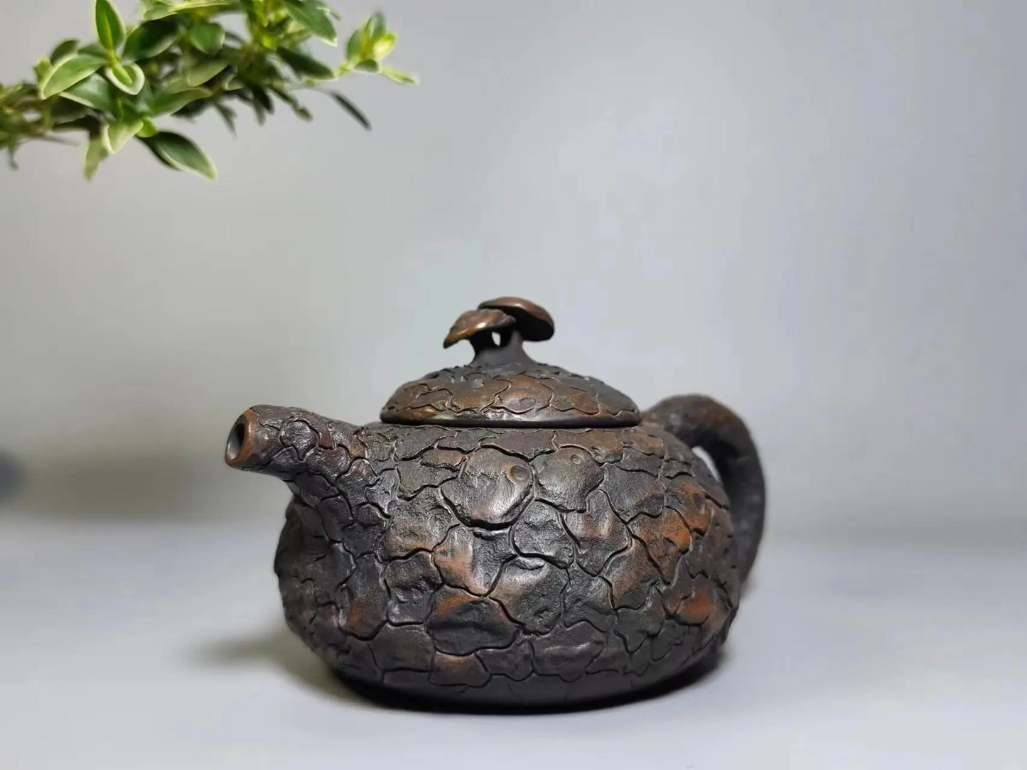 Jianshui Purple Clay Master Handmade Hammered Linzhi Teapot (Not Yixing Zisha)  Ceramic  Kung Fu Tea Set Drinkware Tea Ceremony