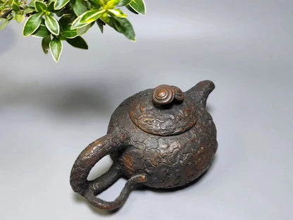 Jianshui Purple Clay Master Handmade Hammered Linzhi Teapot (Not Yixing Zisha)  Ceramic  Kung Fu Tea Set Drinkware Tea Ceremony