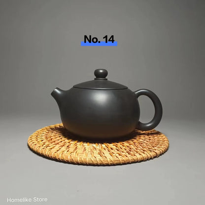 Jianshui Purple Clay Pure Handmade Carving Tea Pot(Not Yixing Zisha) Kung Fu Tea Set Drinkware Tea Ceremony