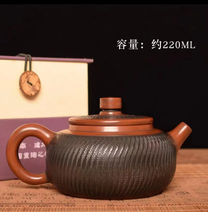 Jianshui Purple Clay Zitao Pure Handmade Jumping knife Tea Pot  Xishi Kettle Teaset  Ceremony Tea Accessories Not  Yixing Zisha