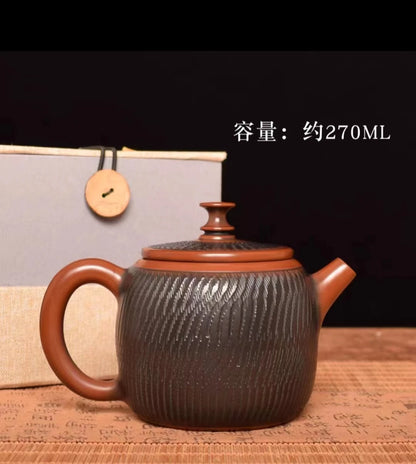 Jianshui Purple Clay Zitao Pure Handmade Jumping knife Tea Pot  Xishi Kettle Teaset  Ceremony Tea Accessories Not  Yixing Zisha