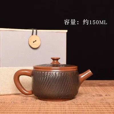 Jianshui Purple Clay Zitao Pure Handmade Jumping knife Tea Pot  Xishi Kettle Teaset  Ceremony Tea Accessories Not  Yixing Zisha