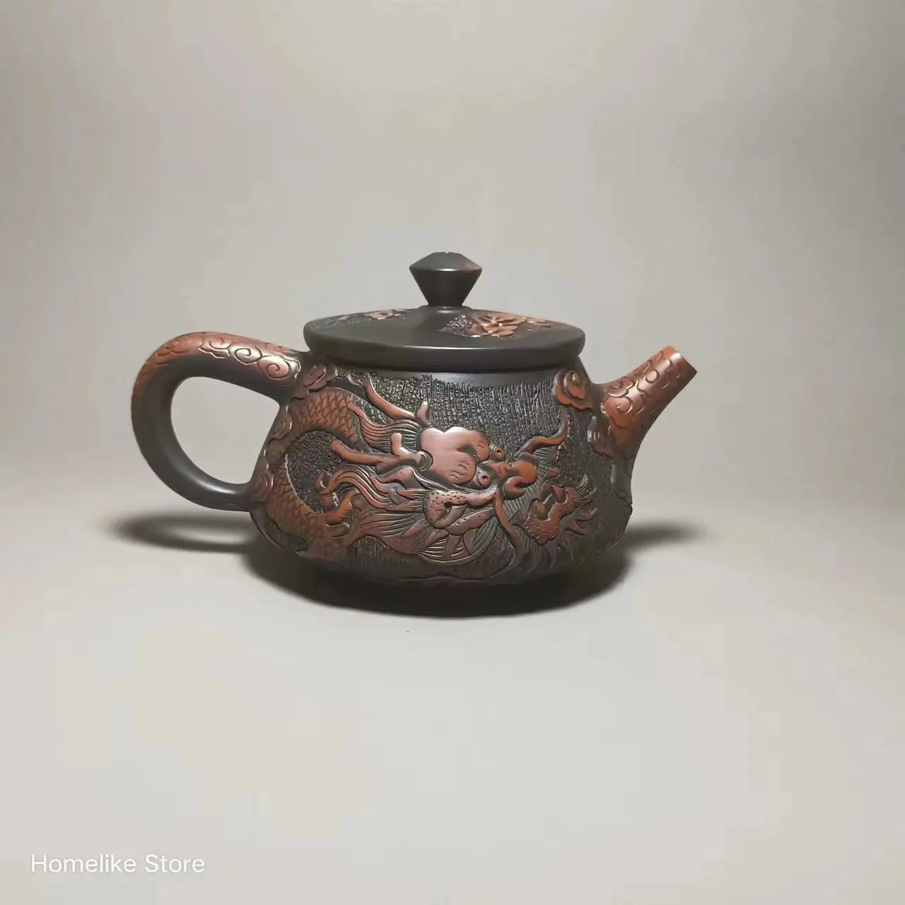 Jianshui Purple Clay (not Yixing )Handmade Dragon Carving Natural Material TeaPot Kettle Teaset Ceremony Tea Accessories