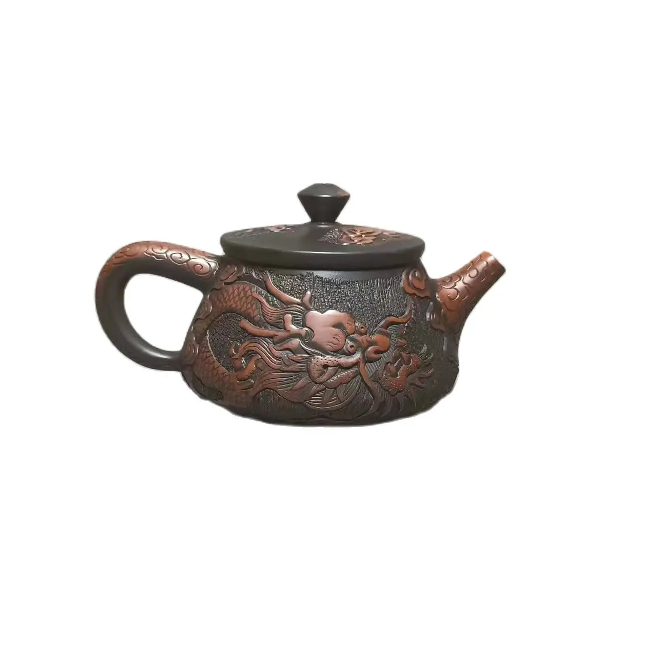 Jianshui Purple Clay (not Yixing )Handmade Dragon Carving Natural Material TeaPot Kettle Teaset Ceremony Tea Accessories