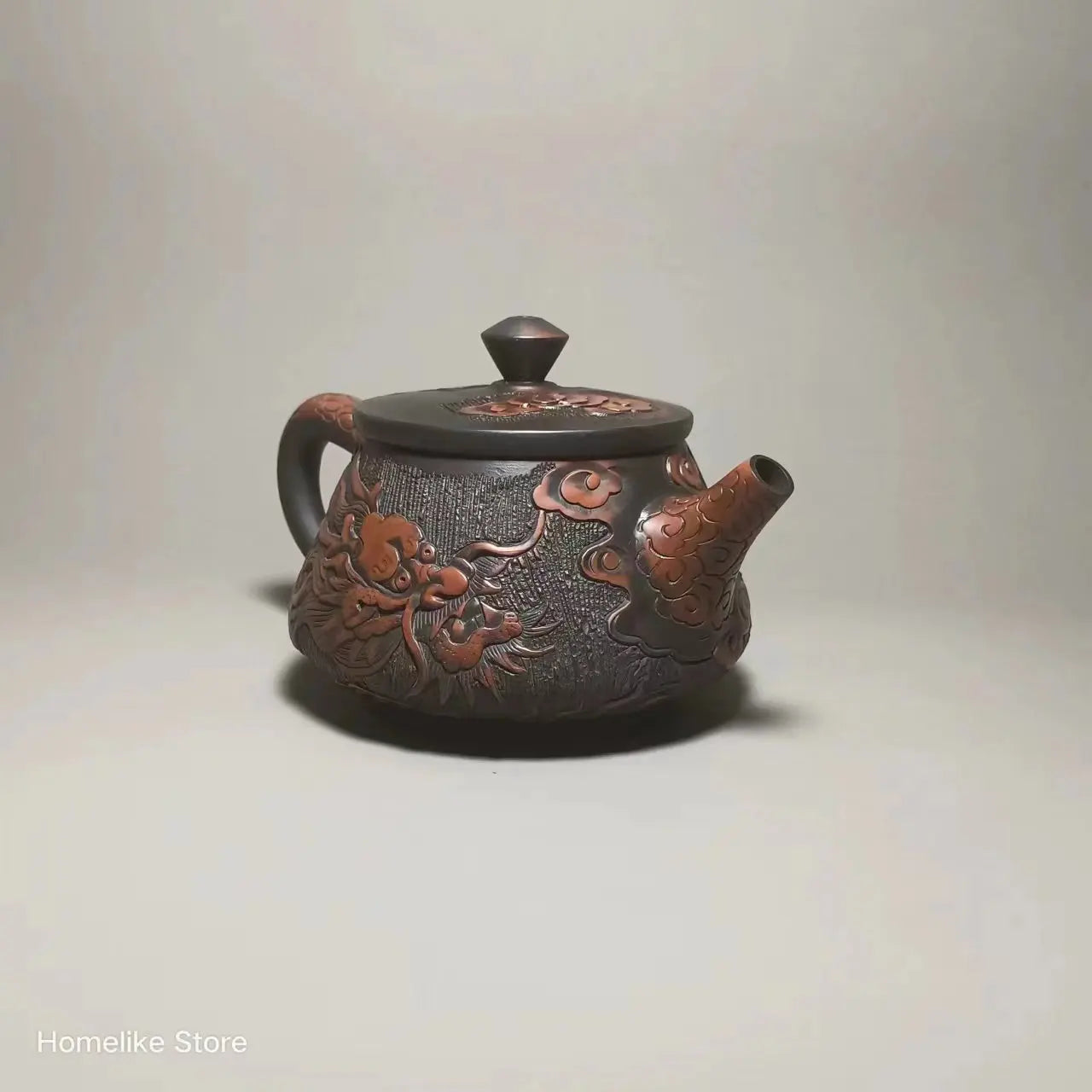 Jianshui Purple Clay (not Yixing )Handmade Dragon Carving Natural Material TeaPot Kettle Teaset Ceremony Tea Accessories